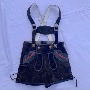 St Peter Trachter Child’s Suede Brown Lederhosen with Synthetic Accents